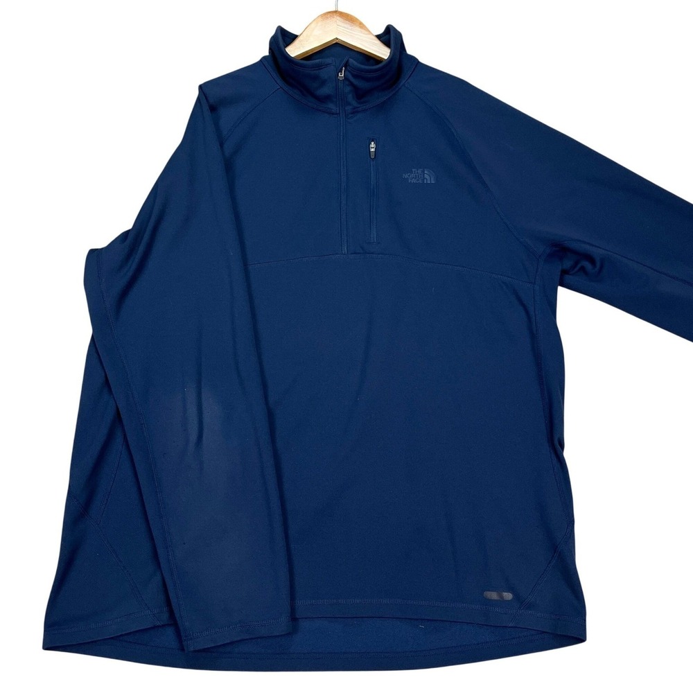 The North Face Pullover Mens XL Navy Blue Long Sleeve Quarter Zip Activewear